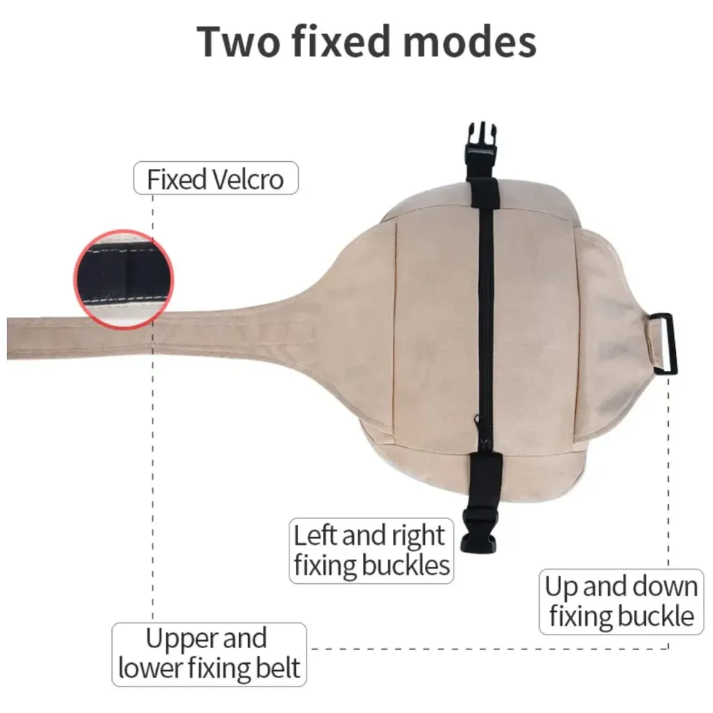 2pc Universal Car Headrest Ultra Soft Pillow Compatible with Mercedes Benz Maybach and All Other Cars Premium Suede Material Luxurious S Class Type Cushion Pack of 2 (Chocolate)