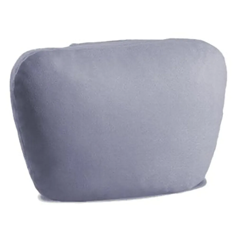 2pc Universal Car Headrest Ultra Soft Pillow Compatible with Mercedes Benz Maybach and All Other Cars Premium Suede Material Luxurious S Class Type Cushion Pack of 2 (Dark Grey)