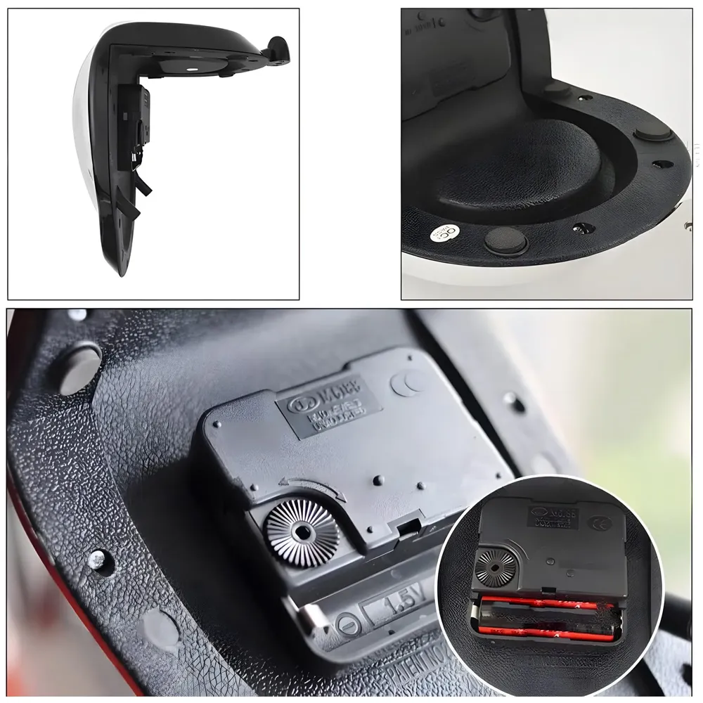 Melting Clock for Desk Shelf Home Decor Office Melted Design Decorative wall Clock - 4.5" W x 7" H - Silver - Analog Roman Numberics