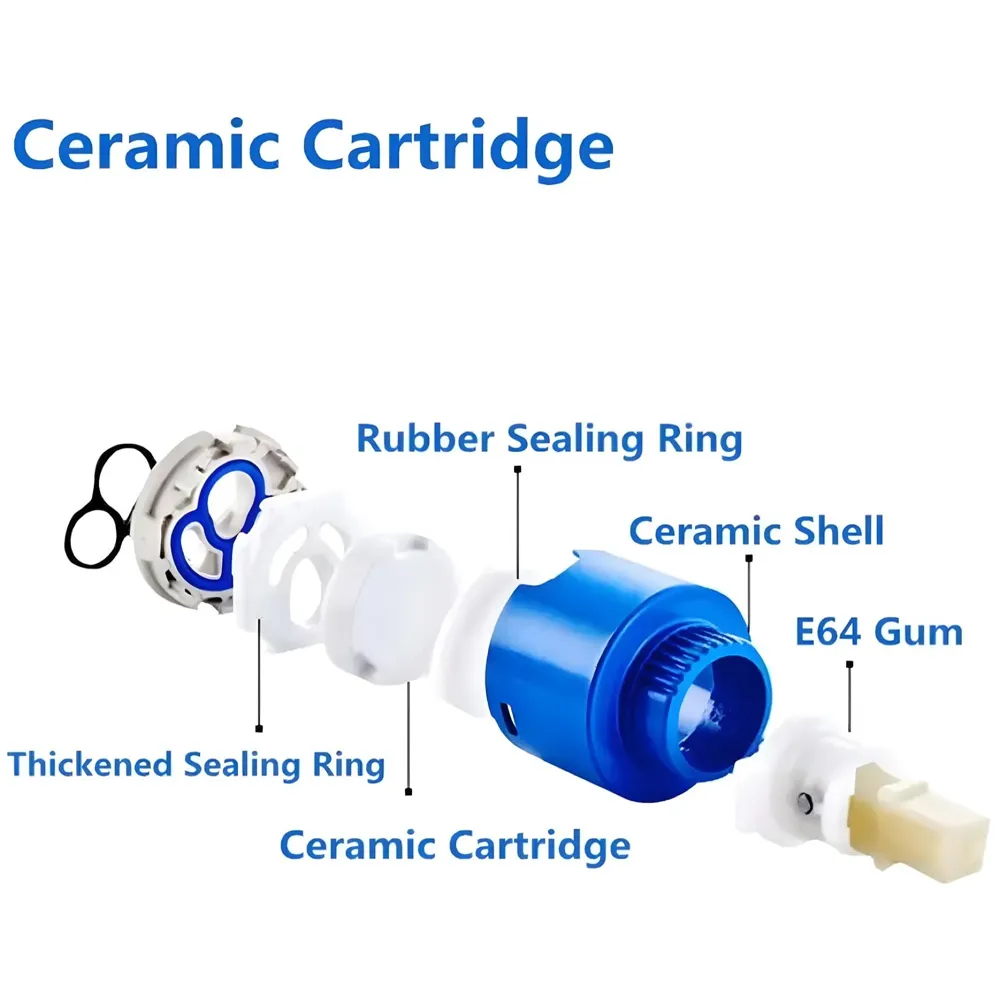 Waterfall Bamboo Bathroom Basin Mixer Basin tap washbasin tap Faucet Brass 12 inch Height. Hot and Cold Water