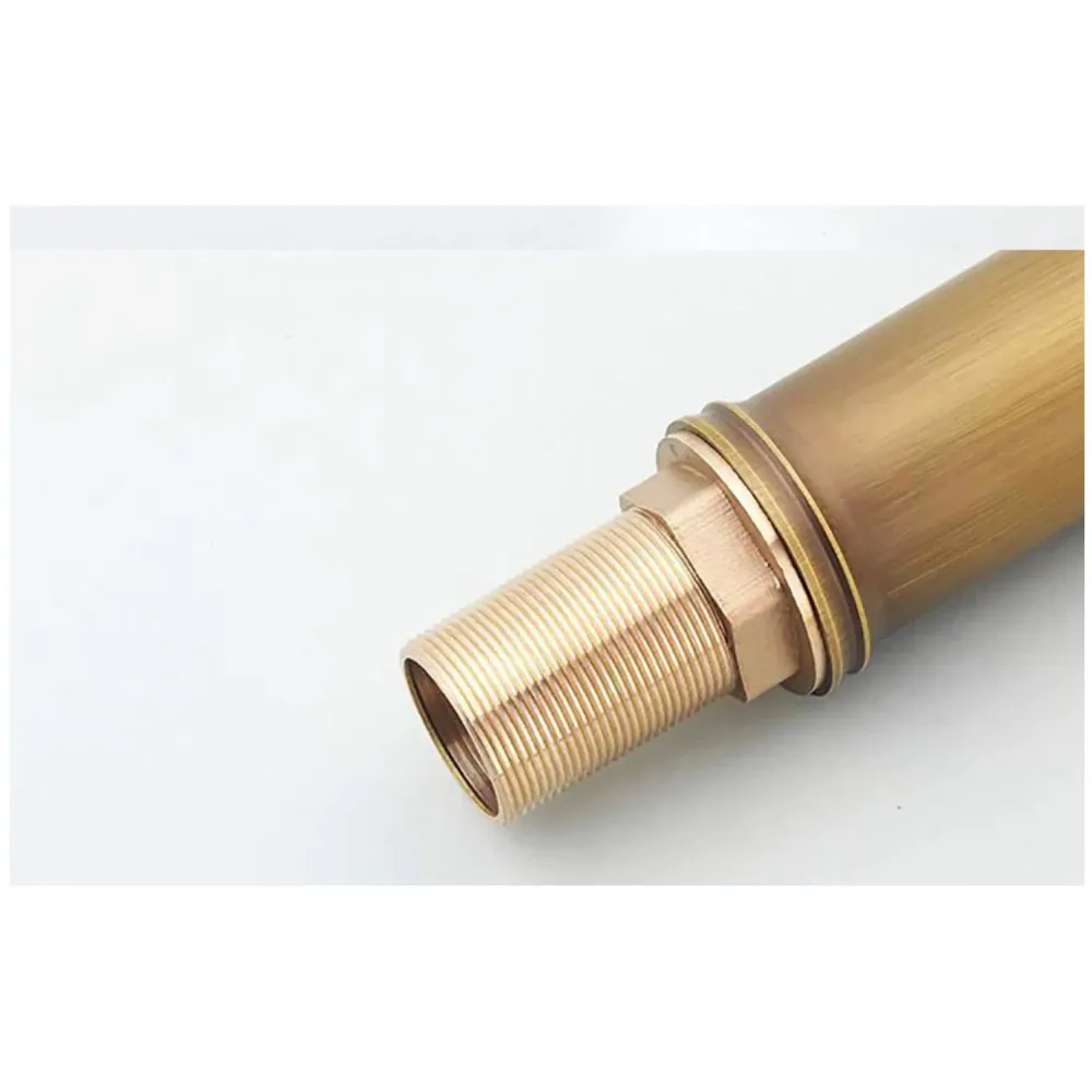 Waterfall Bamboo Bathroom Basin Mixer Basin tap washbasin tap Faucet Brass 12 inch Height. Hot and Cold Water