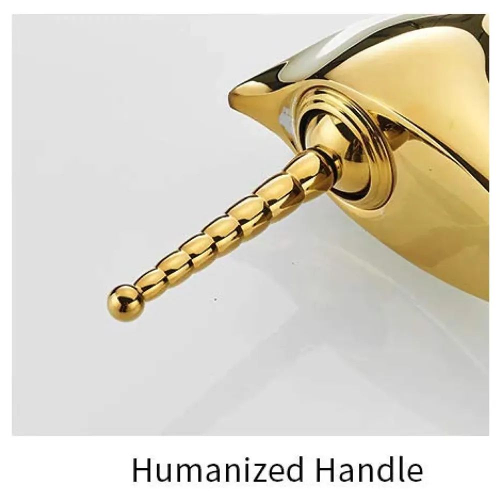 Unicorn Heavy Single Lever Basin Mixer with 2 Braided Connection Pipes 450mm Without pop-up (Black, Gold)