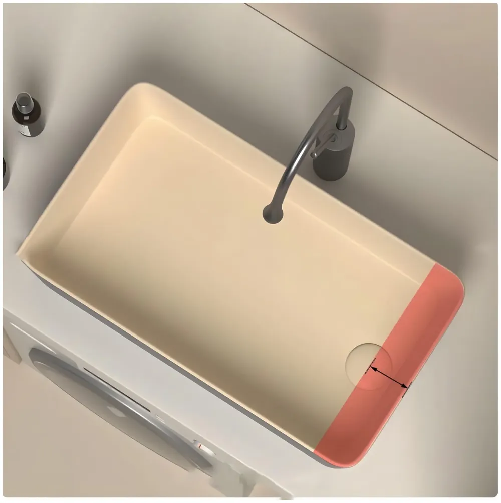 Dark Grey Mixer Hot and Cold Basin Tap Faucet Sink Mixer Dark Grey Colour Tall Body for Basin Tap Faucet Bathroom Kitchen - 43 Cm Height