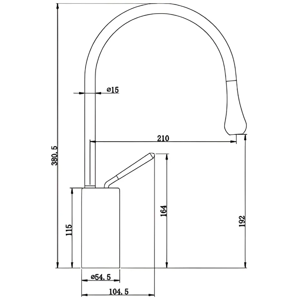 Gold Drop Basin Tap Faucet Mixer for Bathroom Toilet Wash Basins Hot and Cold Water Sink Mixer Golden Colour Tall- 38 Cm Height Golden Colour