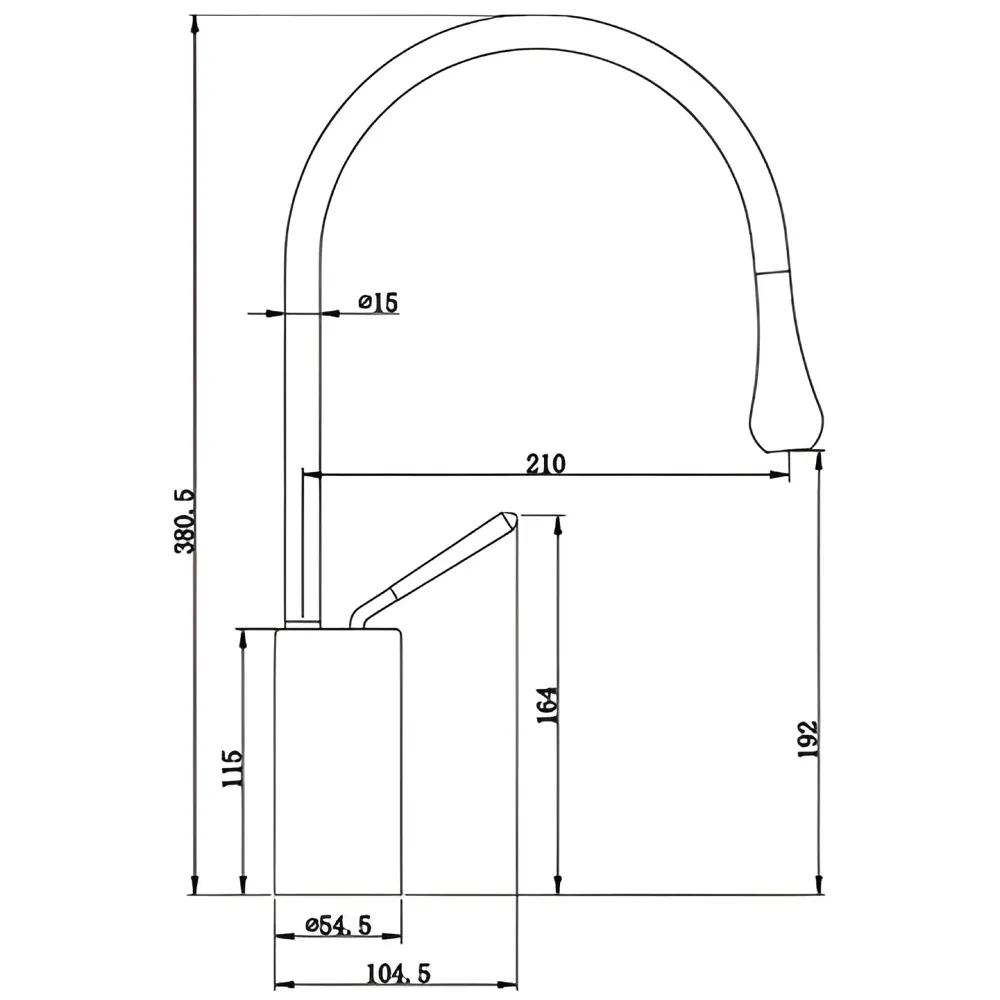 Gold Drop Basin Tap Faucet Mixer for Bathroom Toilet Wash Basins Hot and Cold Water Sink Mixer Golden Colour Tall- 38 Cm Height Golden Colour