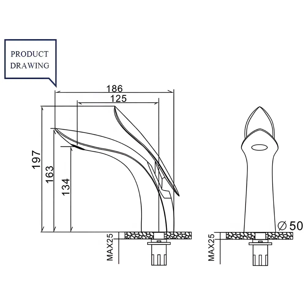 Gold Basin Faucet Tap Mixer for Bathroom Toilet Wash Basins Hot and Cold Water (Without pop-up) Golden Leaf 6 inches Height