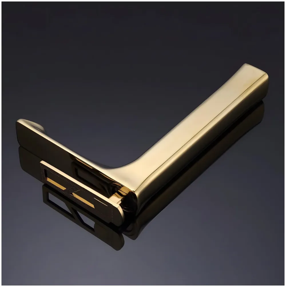 Gold Faucet Tap Mixer Hot and Cold Water Heavy Single Lever Basin Mixer 12 inches with Connector Pipes and Ceramic Cartridge for Bathroom Wash Basins - 30cm x 17 cm Golden