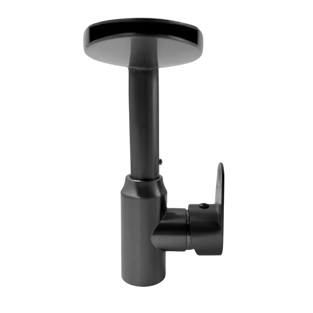 Waterfall Dark Grey Faucet Tap Mixer Hot and Cold Heavy Single Lever Basin Mixer 360 Degree Rotating Spout and Ceramic Cartridge for Bathroom Wash Basins 20 CM X 17 CM