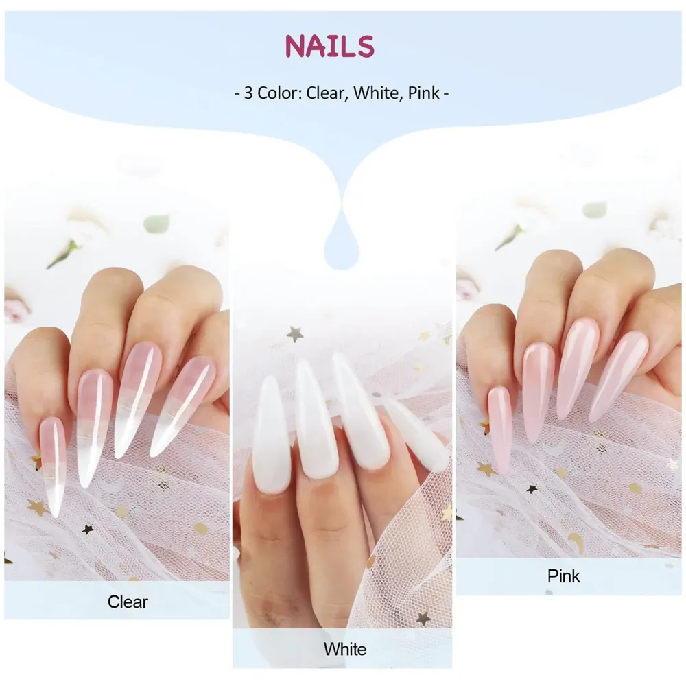 Monomer And 3 Acrylic Powder Kit with Professional Monomer For Nail Extension Acrylic Nail Brush for nail art