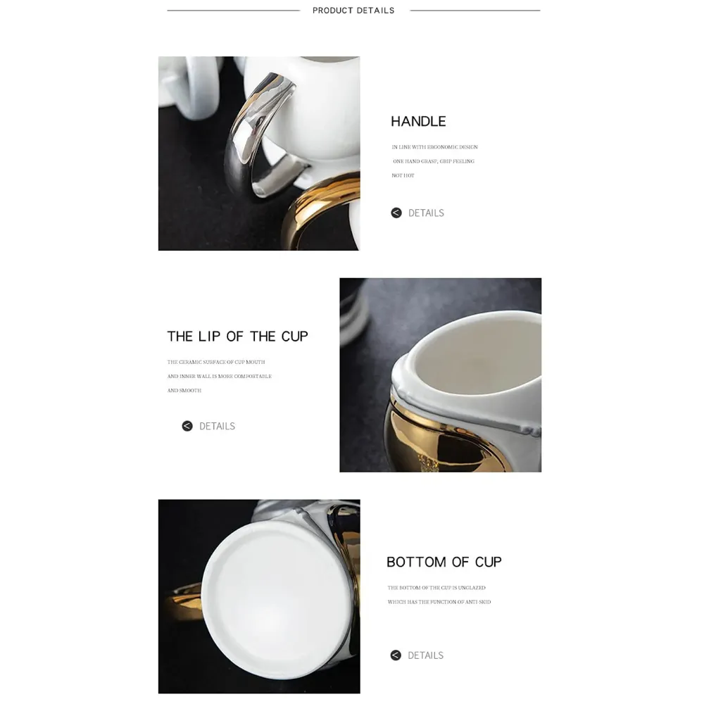 Astronaut Helmet 3D Mug Ceramic Sculpted Coffee Mug 3D Gold - 5