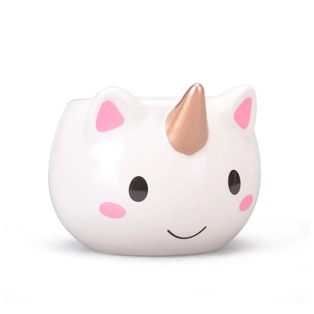 Unicorn Mug 3D Creative Art Coffee Mug Ceramic Milk Cups Travel Mug, Quality Ceramic Mug Gift for Kids, Adults (Unicorn Round)