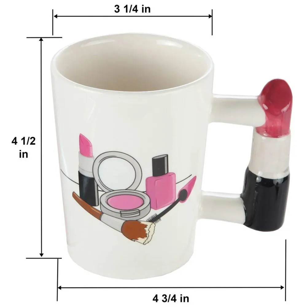 Ceramic Mug With Spoon And Lid