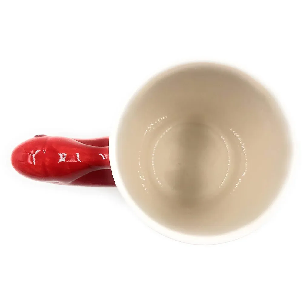 3-D Molded, High Heels Ceramic Mug with Spoon and Lid - Box Packed and High Detailing