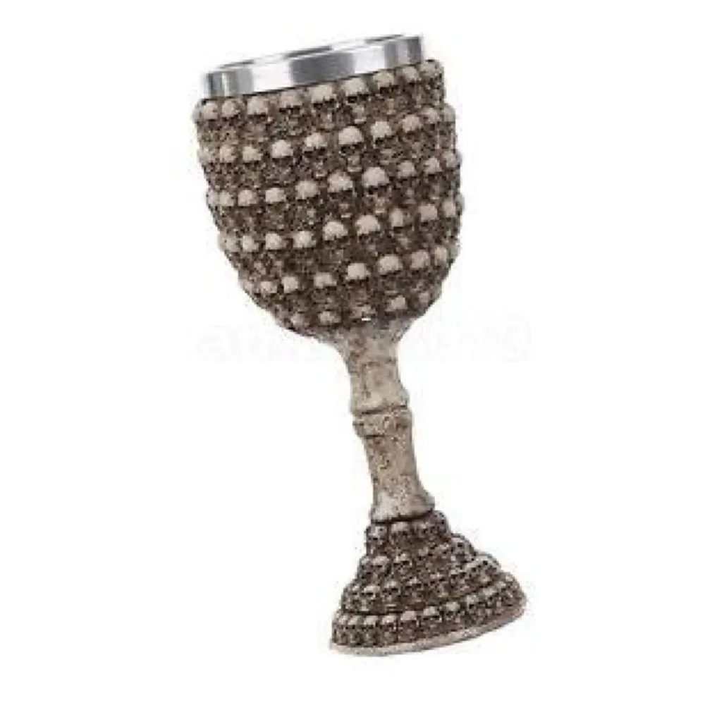 3D Skull Mug Stainless Steel 301-400ml Coffee Tea Cup (Skull Goblet)