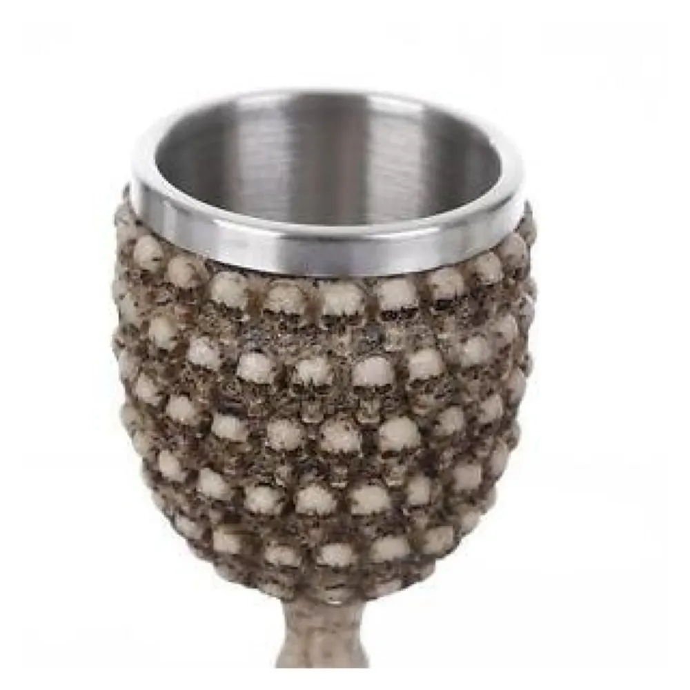 3D Skull Mug Stainless Steel 301-400ml Coffee Tea Cup (Skull Goblet)