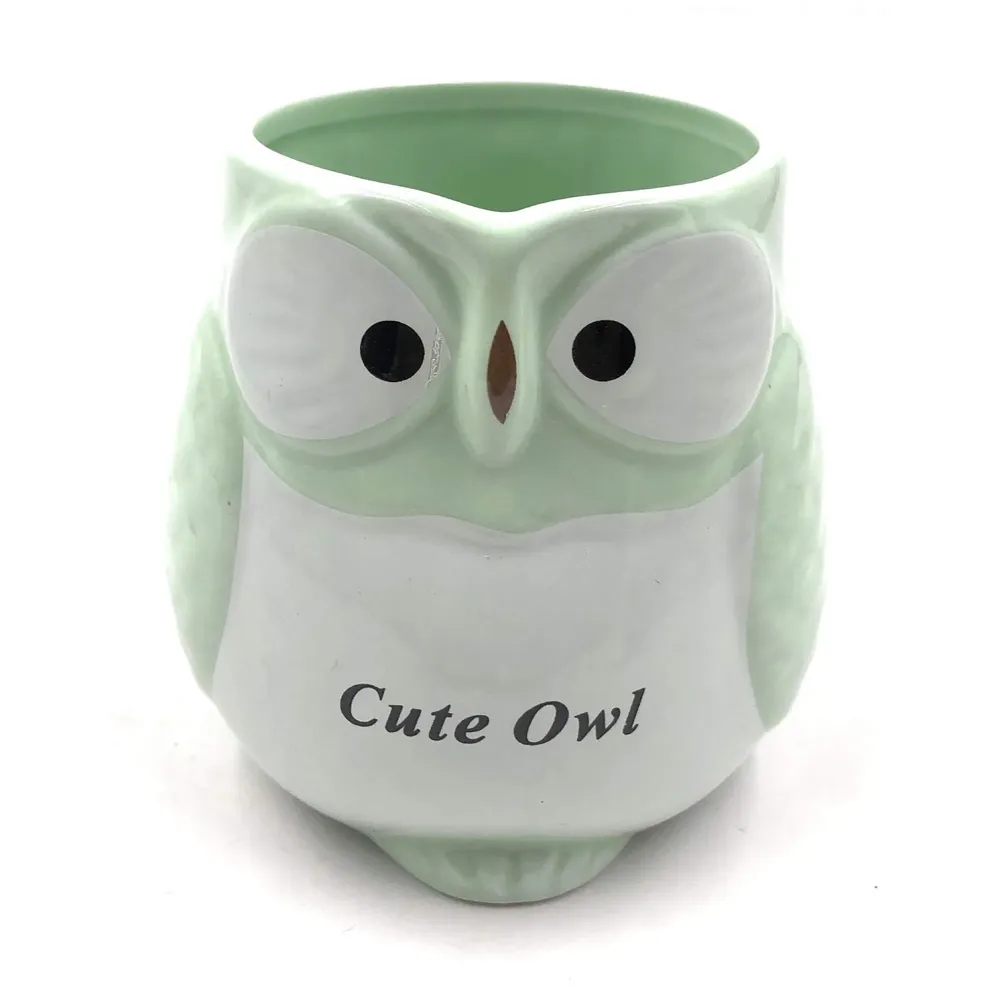 Ceramic Mug With Spoon And Lid - Green