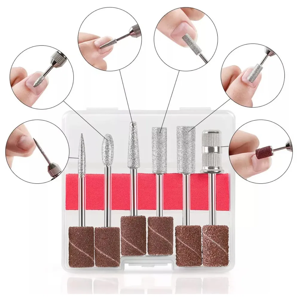 White Mini Electric Nail Drill Art Manicure File, Portable Manicure Pen Sander Polisher for Exfoliating, Grinding, Polishing, Remove Nail Polish - 4