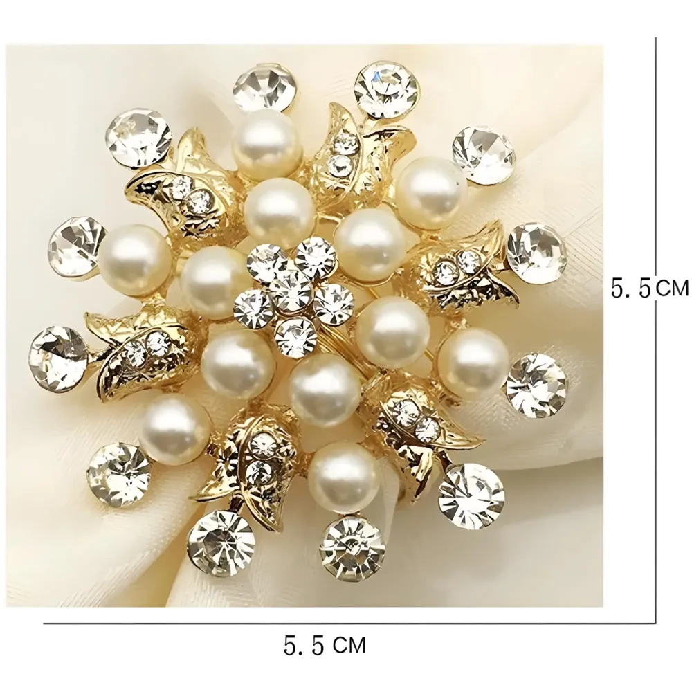 4 Pack Gold Napkin Rings Gold Diamond Hollow Out Metal Napkin Ring Set, Gold Napkin Holder Table Decorations, 1.77 inch Napkin Ring Buckles for Homes Restaurants Guest Wedding Party