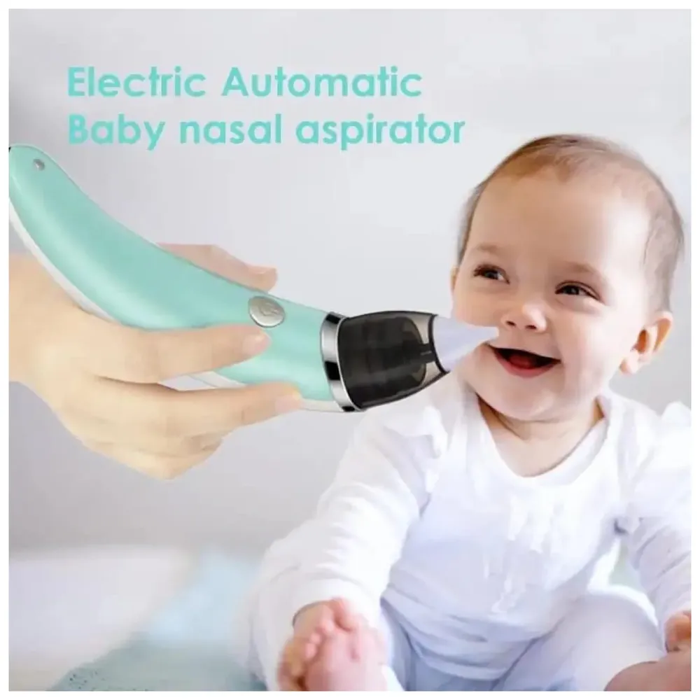 Electric Baby Nasal Aspirator Safe Baby Nose Cleaner Easy Operated Nose Sucker - Relieve Blocked Nose for Babies Infants Toddlers Portable