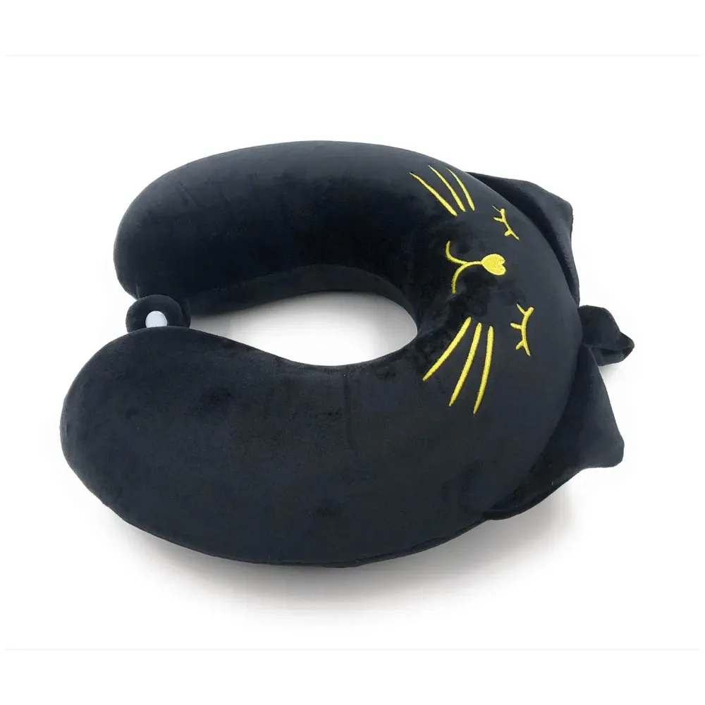 Velvet Neck Pillow (Set of 3) (Multicolored_neck pillow)