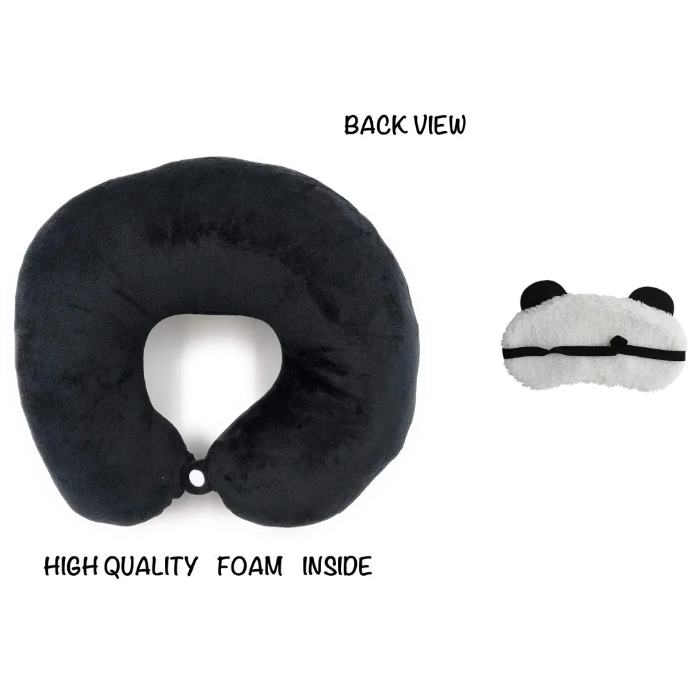 Velvet Neck Pillow (Set of 2) (Multicolored_neck pillow)