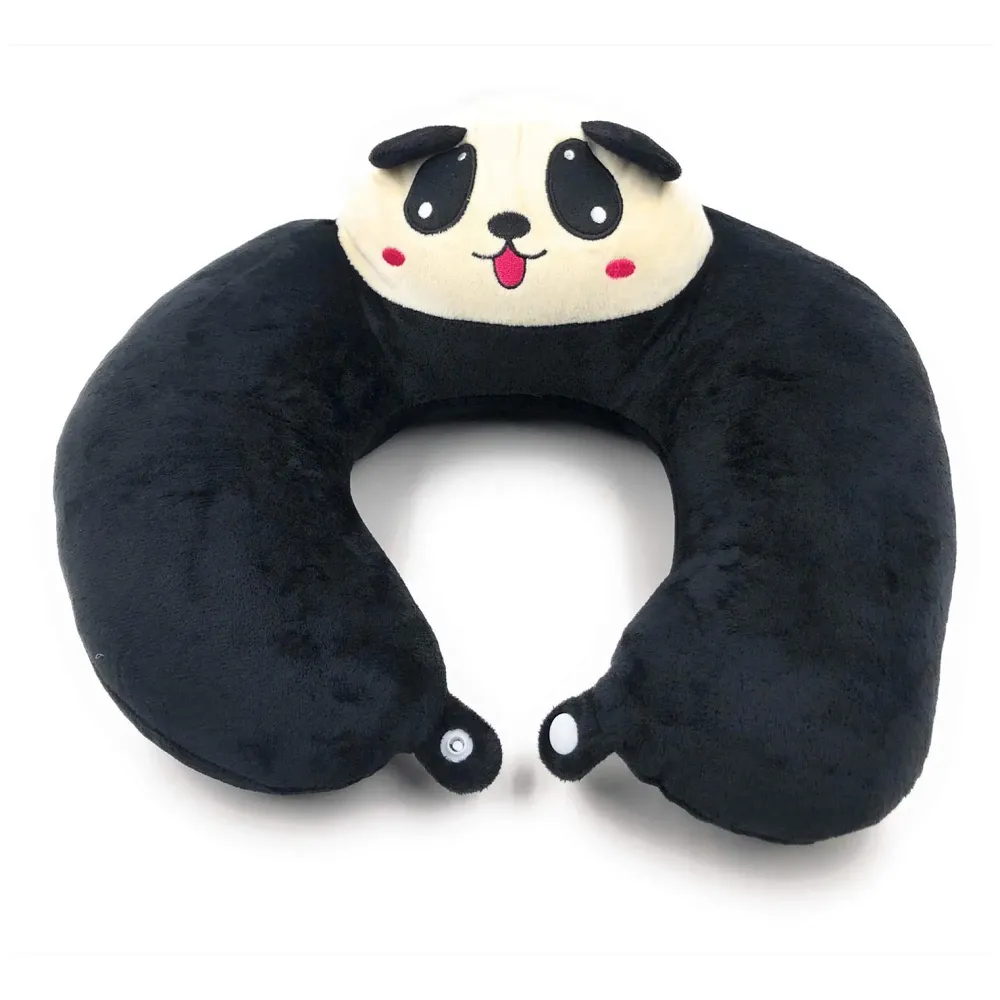 Velvet Neck Pillow (Set of 2) (Multicolored_neck pillow)