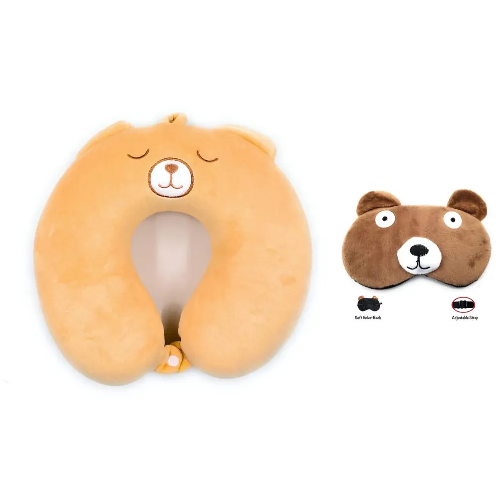 Velvet Neck Pillow (Set of 3) (Multicolored_neck pillow)