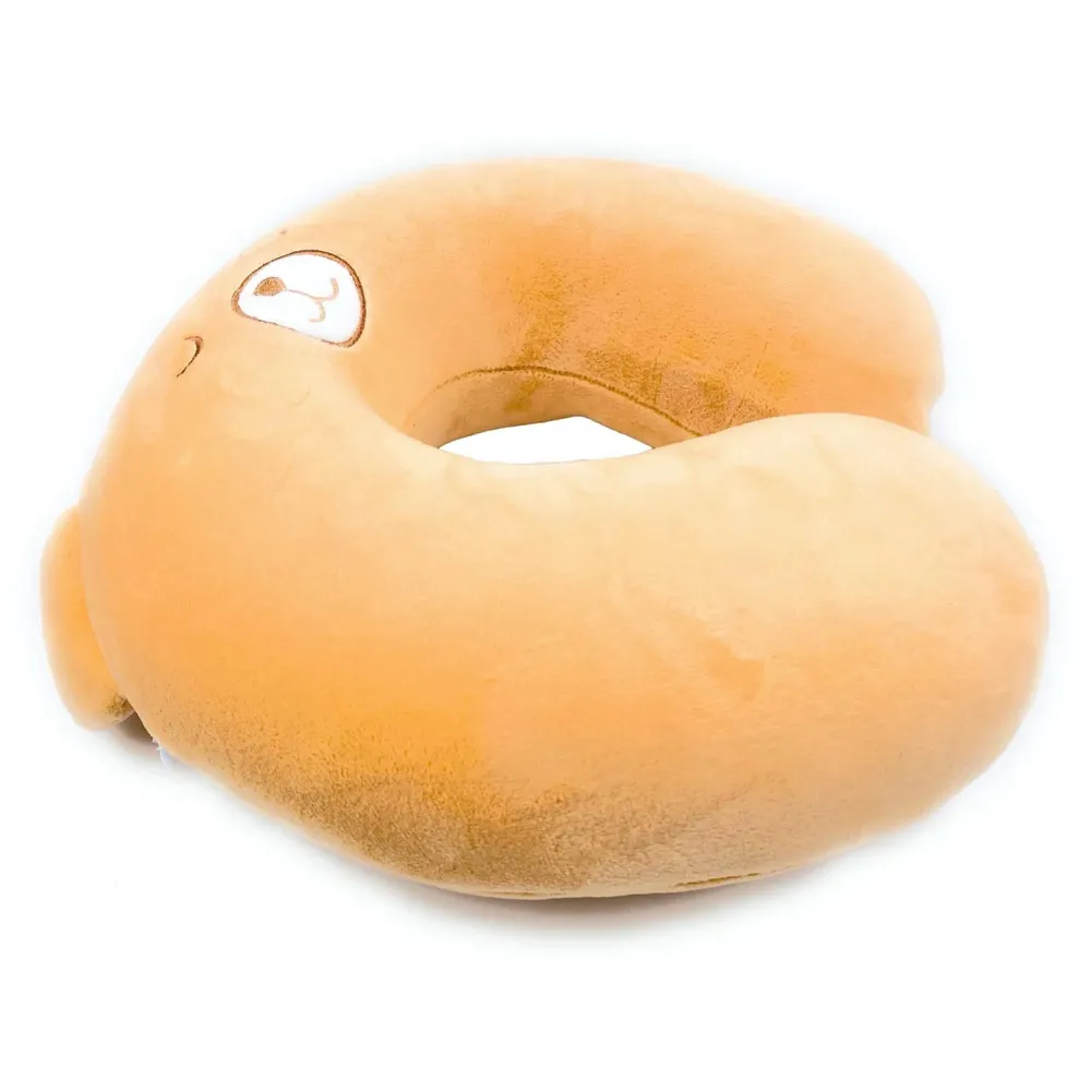 Velvet Neck Pillow (Set of 3) (Multicolored_neck pillow)