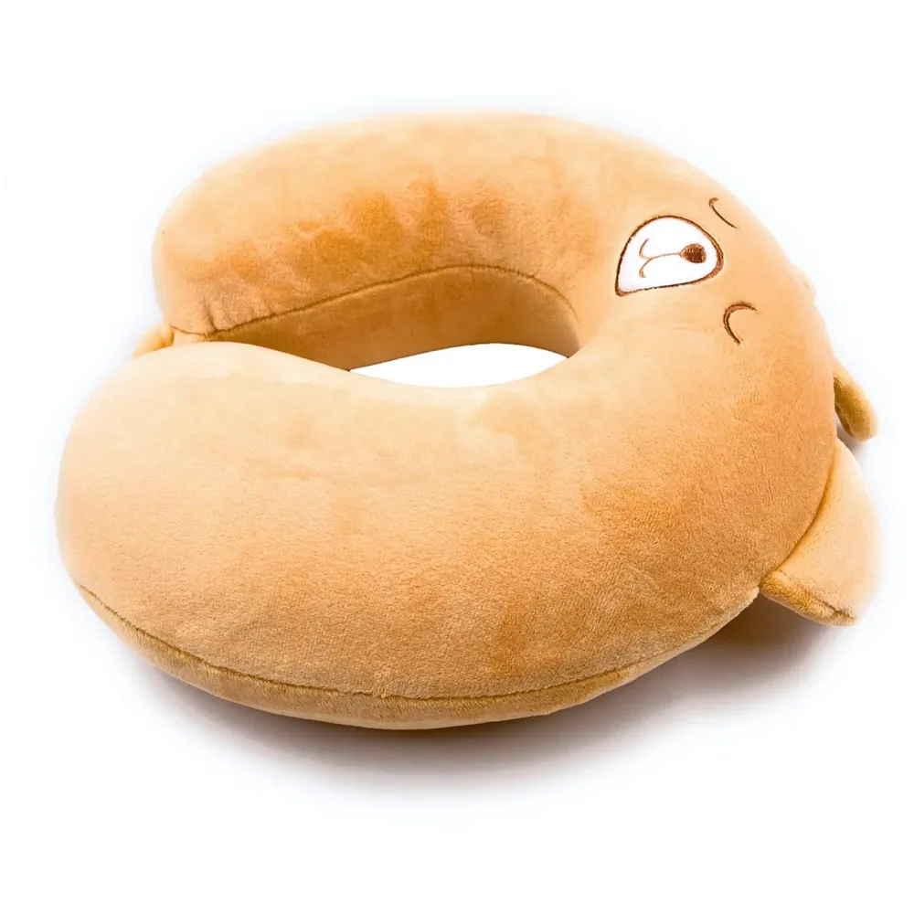 Velvet Neck Pillow (Set of 3) (Multicolored_neck pillow)