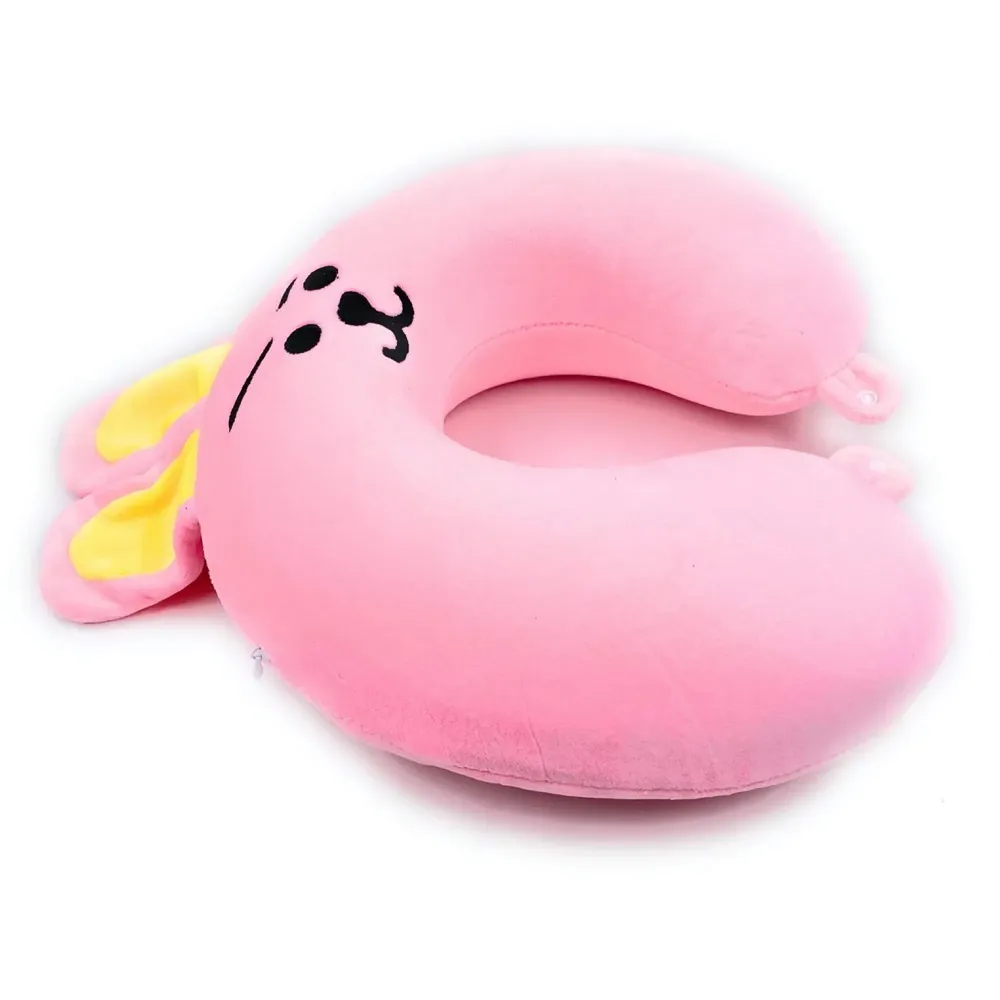 Velvet Neck Pillow (Set of 3, Bunny)