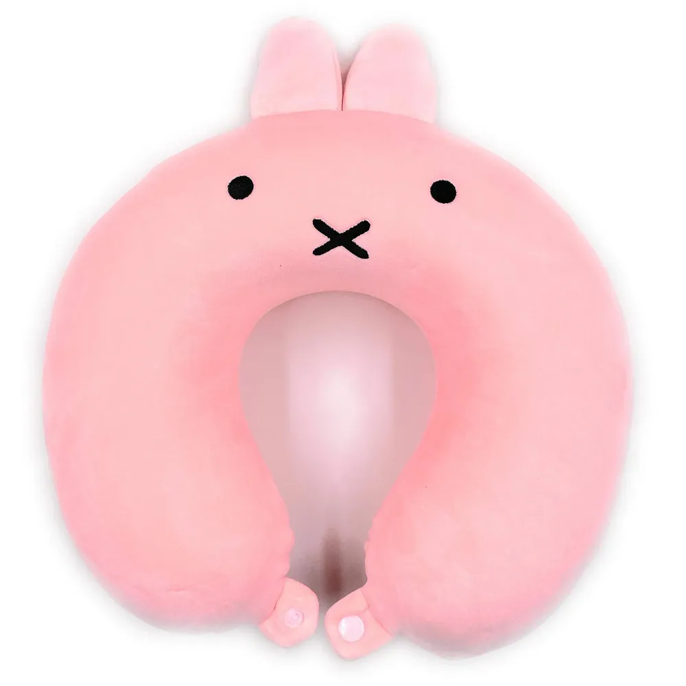 Velvet Neck Pillow (Set of 3) (Black_neck pillow) - 6