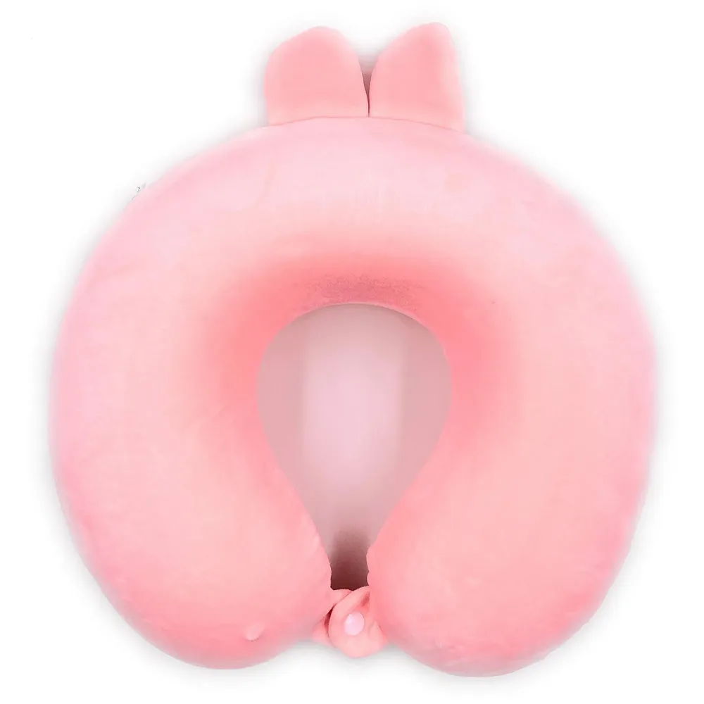 Velvet Neck Pillow (Set of 3) (Black_neck pillow)