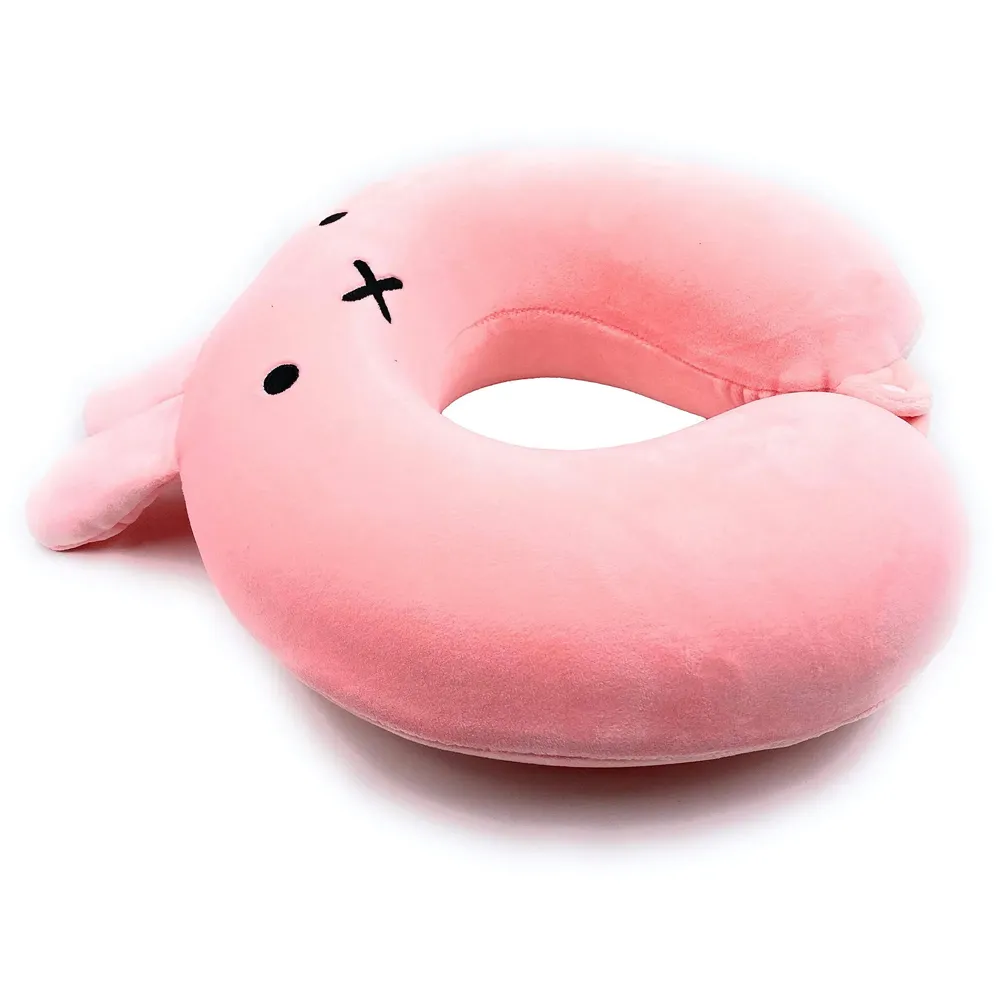 Velvet Neck Pillow (Set of 3) (Black_neck pillow)