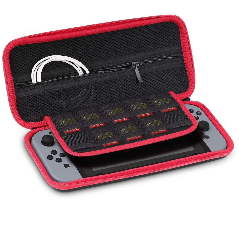 Water Resistant Cases, Travel Carrying Pouch Holder Protective Storage Bag for Nintendo Switch Gaming Console and Joy-Cons.