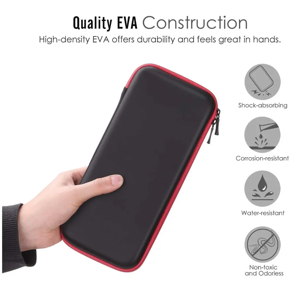 Water Resistant Cases, Travel Carrying Pouch Holder Protective Storage Bag for Nintendo Switch Gaming Console and Joy-Cons.