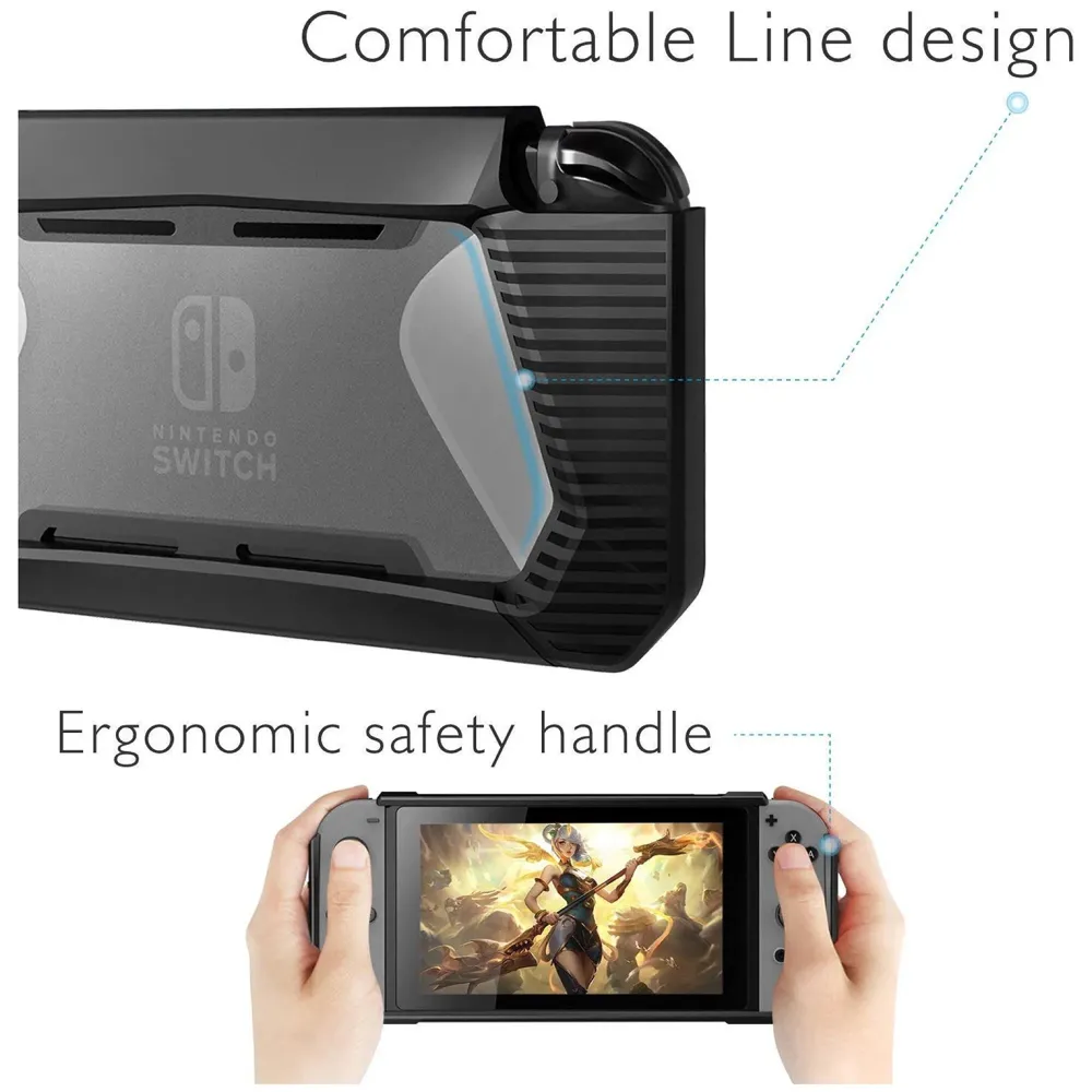 Cover Only for Nintendo Switch, TPU Protective Heavy Duty Cover Case for Nintendo Switch with Shock-Absorption and Anti-Scratch Surface. (Nintendo Switch not Included)