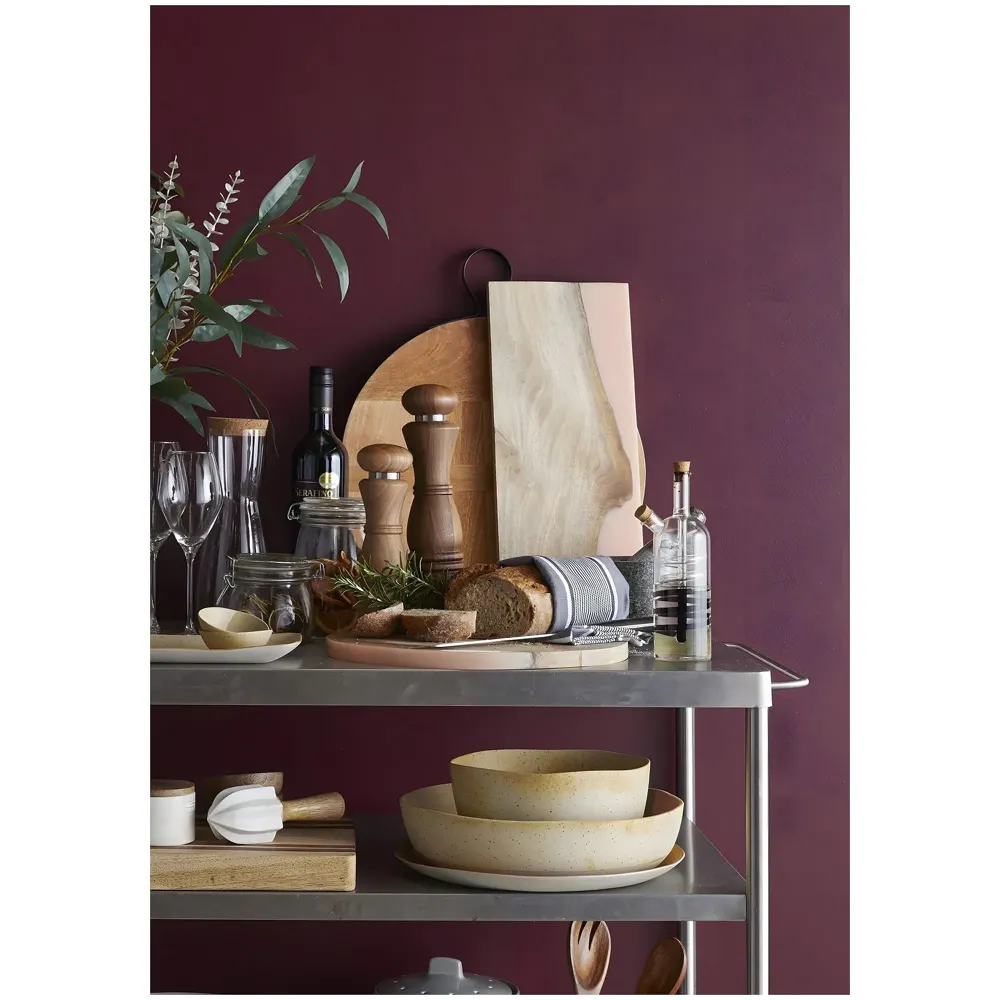 Oil and Vinegar Cruet Set Dispenser Set, 2-In-1 Double Layer Glass Olive Oil Bottle with Cork Stoppers, Pourer For Restaurants And Homes - 17cm x 9 cm