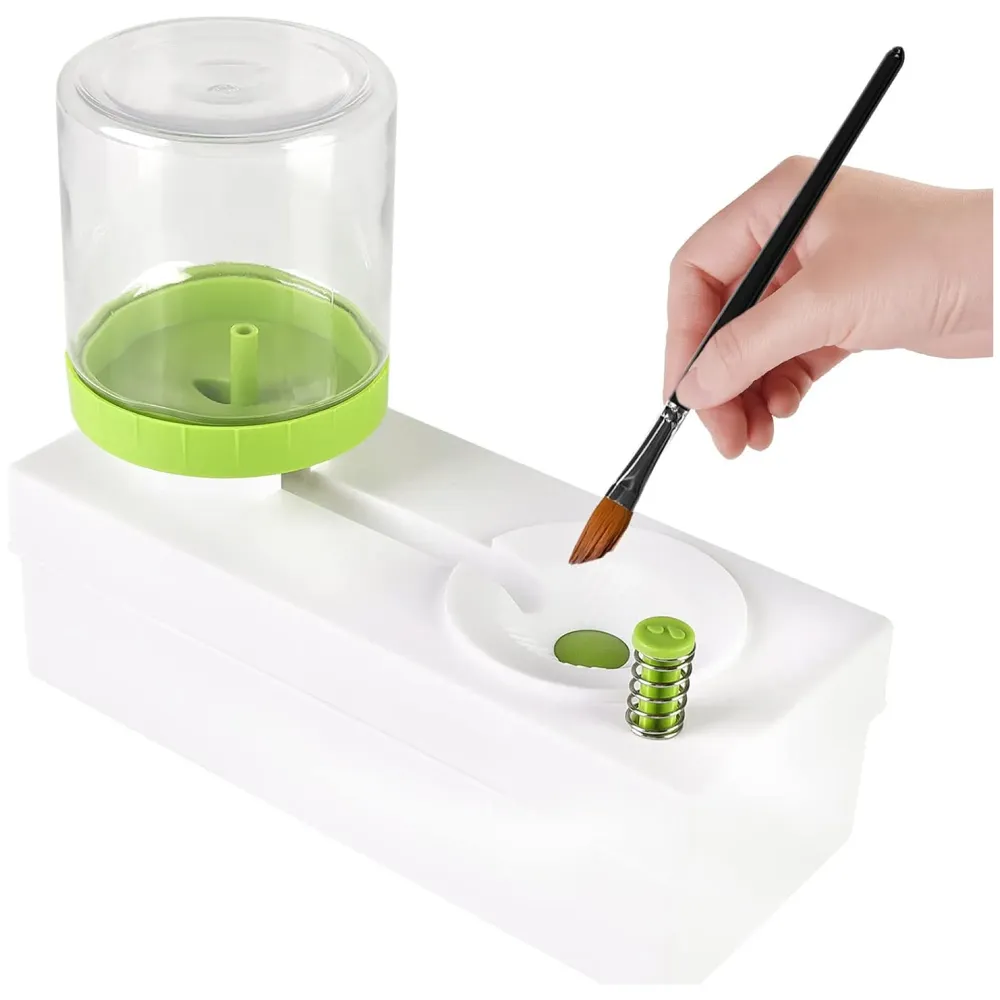 New Paint Brush Cleaner Brush Rinser, Paint Brush with Drain, Multifunctional Paint Brush Cleaner, Paint Brushes Cleaning Tool for Acrylic Paints and Water Colours