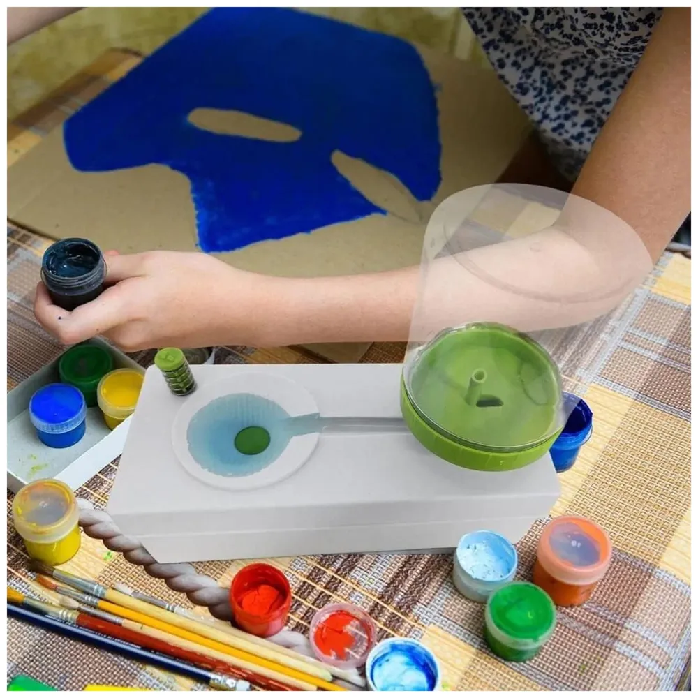 New Paint Brush Cleaner Brush Rinser, Paint Brush with Drain, Multifunctional Paint Brush Cleaner, Paint Brushes Cleaning Tool for Acrylic Paints and Water Colours