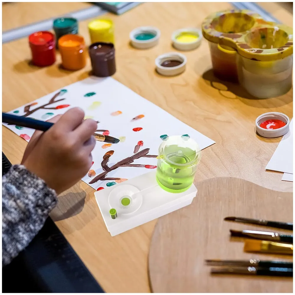 New Paint Brush Cleaner Brush Rinser, Paint Brush with Drain, Multifunctional Paint Brush Cleaner, Paint Brushes Cleaning Tool for Acrylic Paints and Water Colours