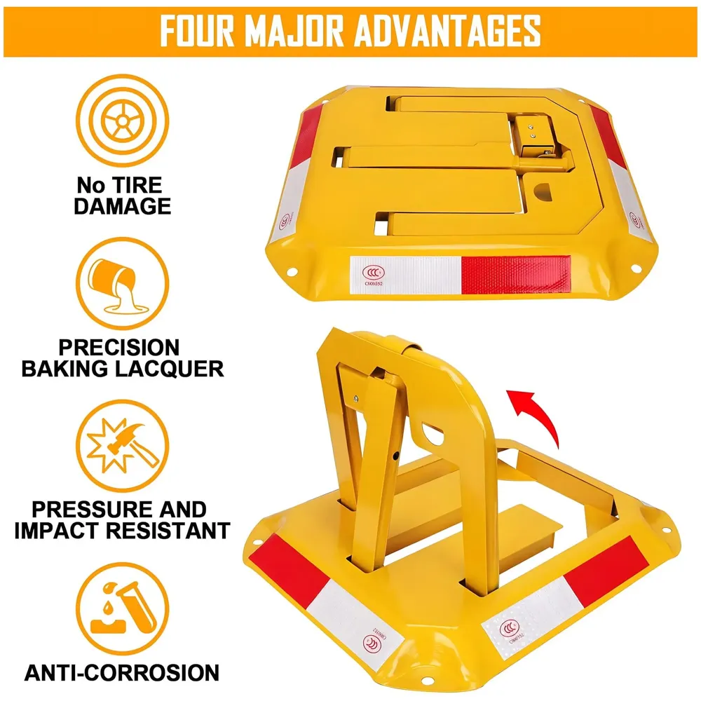 Parking Barrier Parking Space Lock Manual Parking Blocker Thickened Safety Anti Parking Blocker for Private Parking Indoor and Outdoor Use - 2