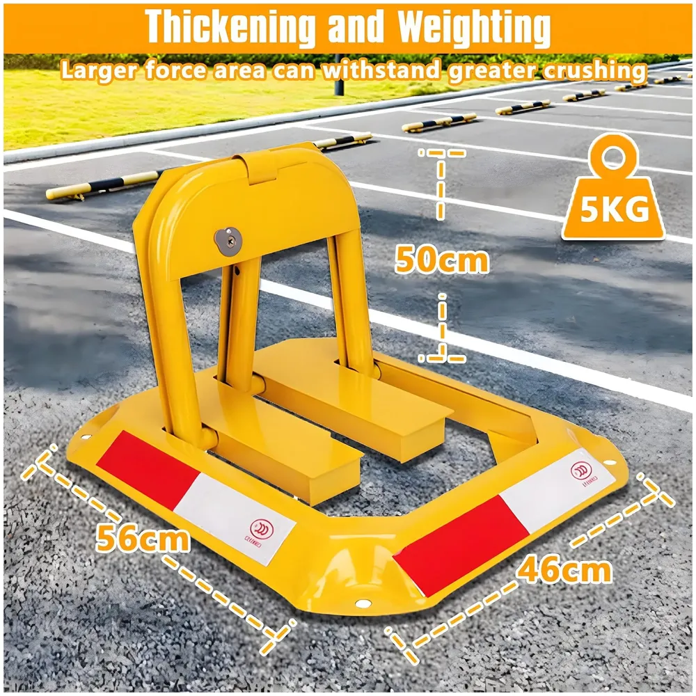 Parking Barrier Parking Space Lock Manual Parking Blocker Thickened Safety Anti Parking Blocker for Private Parking Indoor and Outdoor Use