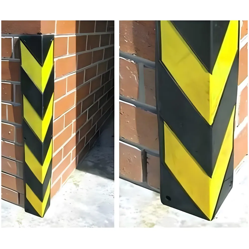 4 Pcs Corner Parking Guard Rubber Durable 800 Mm - Protects Cars From Scratches And Bumps, Heavy-Duty Wall Corner Protector For Garage And Parking Spaces, Easy Installation, High-Visibility
