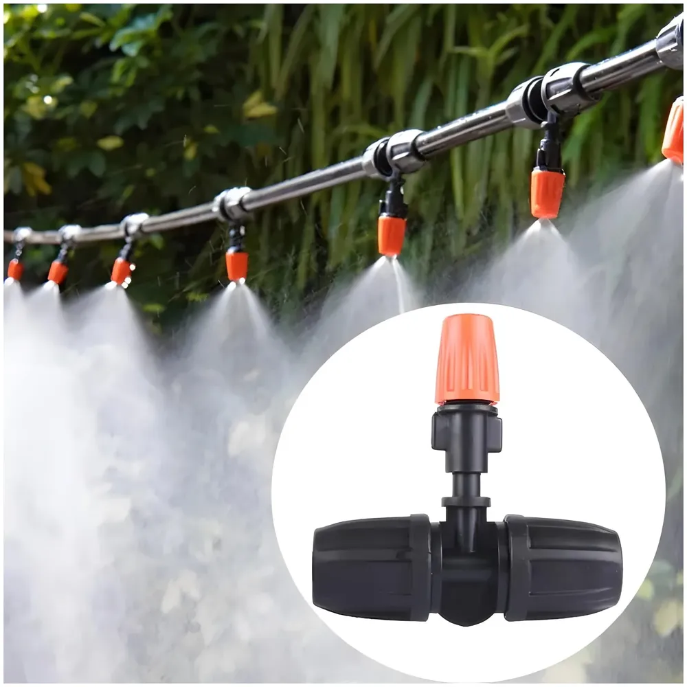 Garden Mist Cooling Kit, Outdoor Misting System for Patio, Garden, and Porch, Drip irrigation 30 ft Hose, Easy DIY Installation, 10 Adjustable Nozzles. - 2