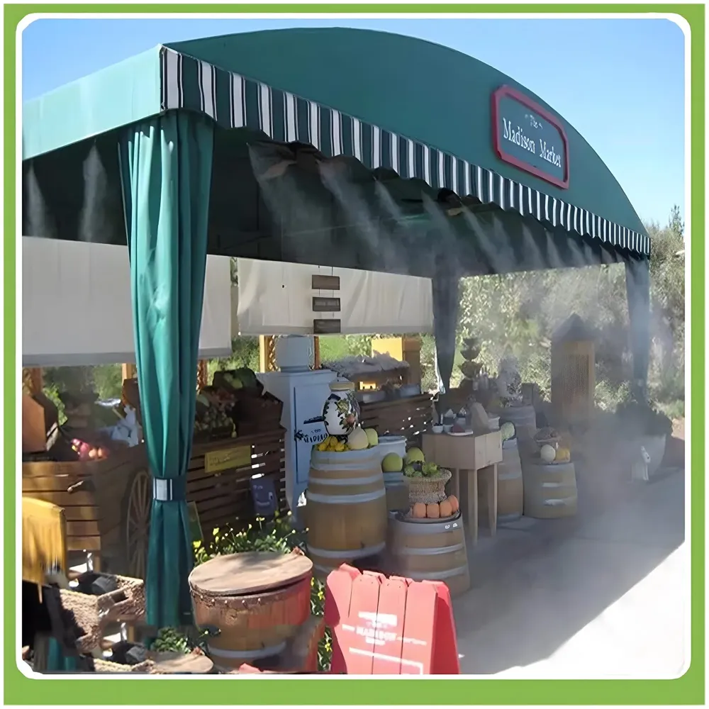 Garden Mist Cooling Kit, Outdoor Misting System for Patio, Garden, and Porch, Drip irrigation 30 ft Hose, Easy DIY Installation, 10 Adjustable Nozzles. - 7