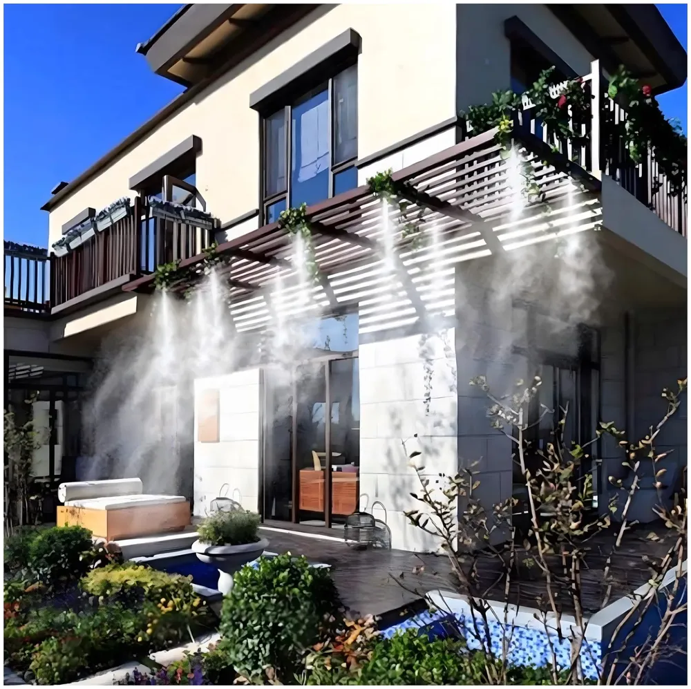 Garden Mist Cooling Kit, Outdoor Misting System for Patio, Garden, and Porch, Drip irrigation 30 ft Hose, Easy DIY Installation, 10 Adjustable Nozzles. - 9