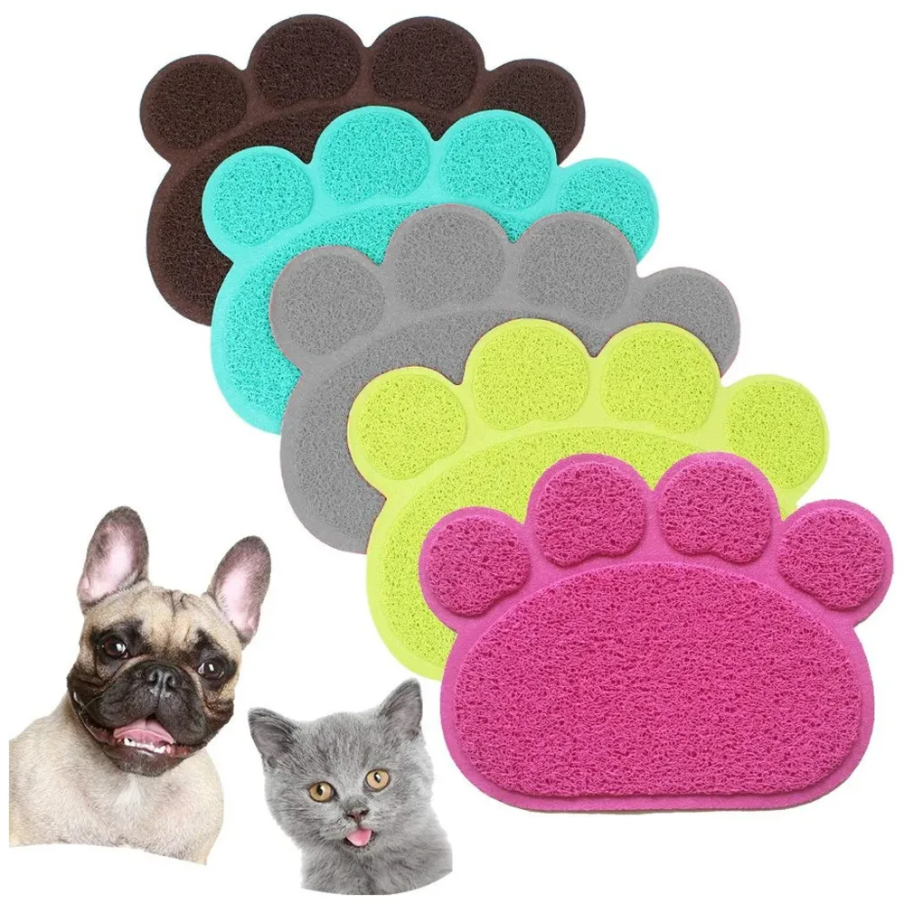 Multi-Purpose Pet Mat for Dogs and Cats ~ Feeding, Sitting, Scratching, House Breaking, Sleeping Placemat (Large 22 x 22 Inches, Dark Blue)