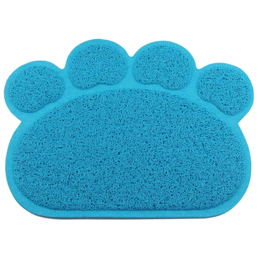 Multi-Purpose Pet Mat for Dogs and Cats ~ Feeding, Sitting, Scratching, House Breaking, Sleeping Placemat (Small 14 x 12 Inches, Sky Blue)