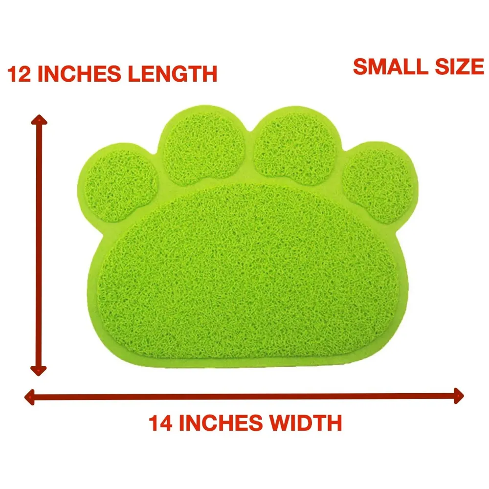 Multi-Purpose Pet Mat for Dogs and Cats ~ Feeding, Sitting, Scratching, House Breaking, Sleeping Placemat (Small 14 x 12 Inches, Light Green)