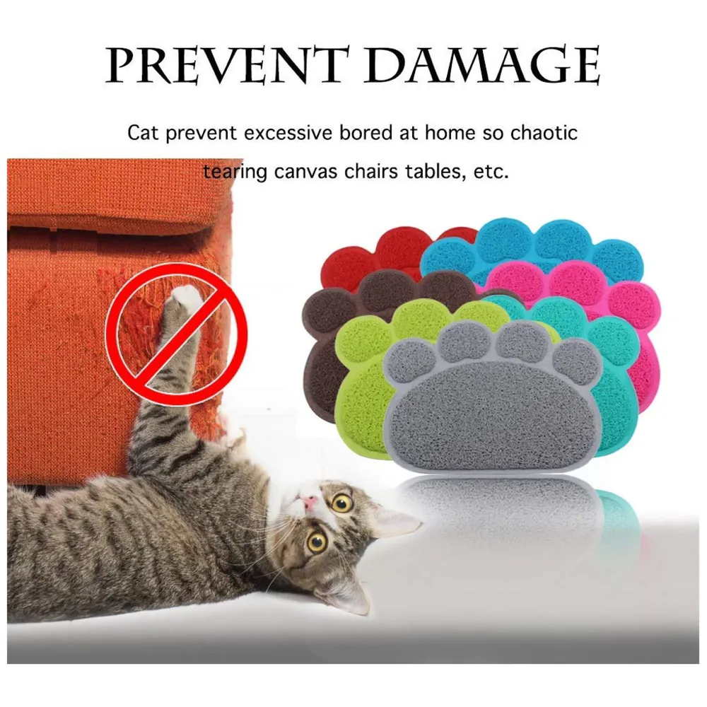 Multi-Purpose Pet Mat for Dogs and Cats ~ Feeding, Sitting, Scratching, House Breaking, Sleeping Placemat (Small 14 x 12 Inches, Light Green)